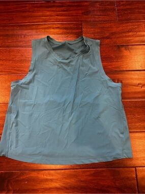 Athleta Sleeveless Mesh Back Performance Tank - Teal Blue